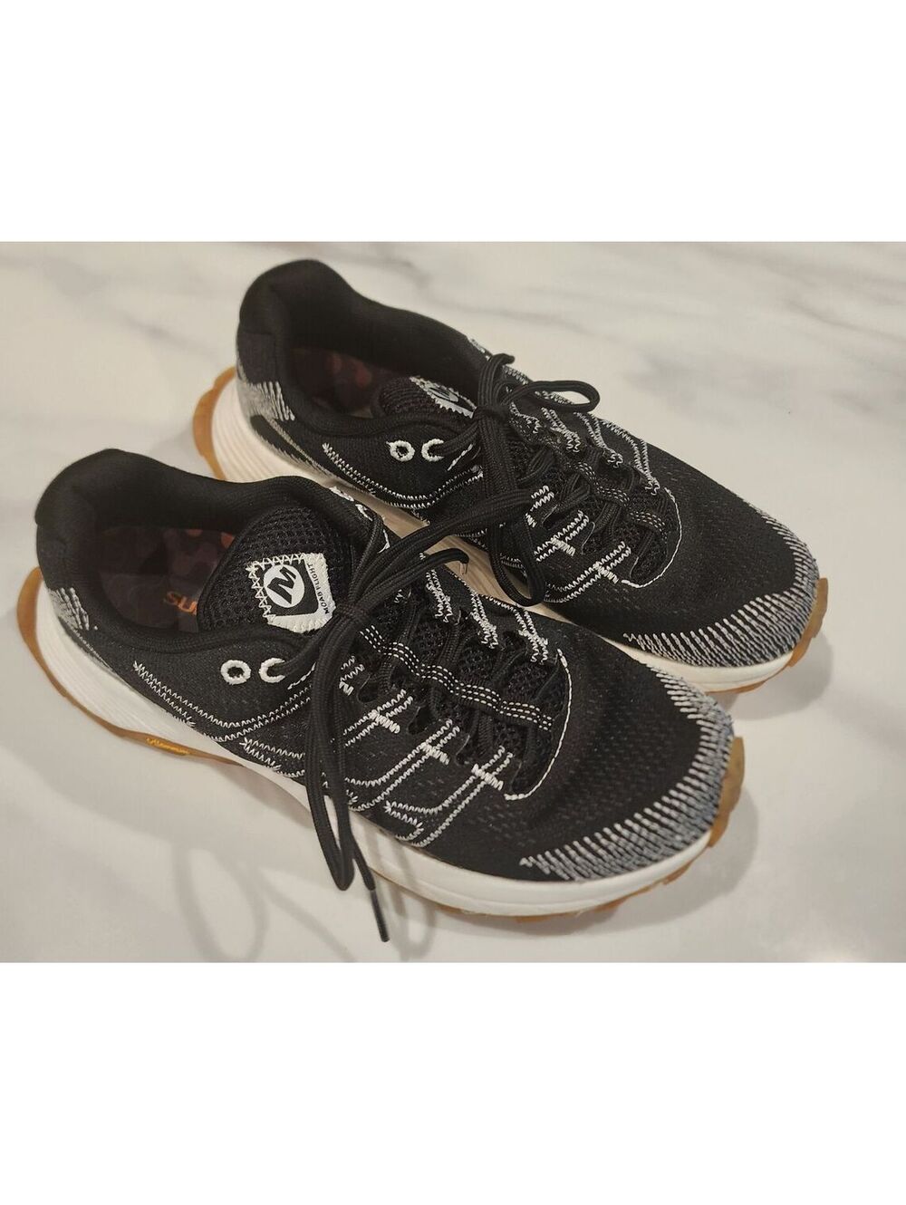 MeMerrell Women’s Black White Athletic Running Walking Sneakers Size 7